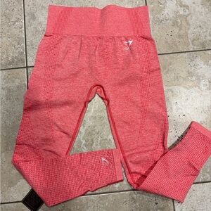 Gymshark Coral Seamless High-Waist Leggings - ankle length